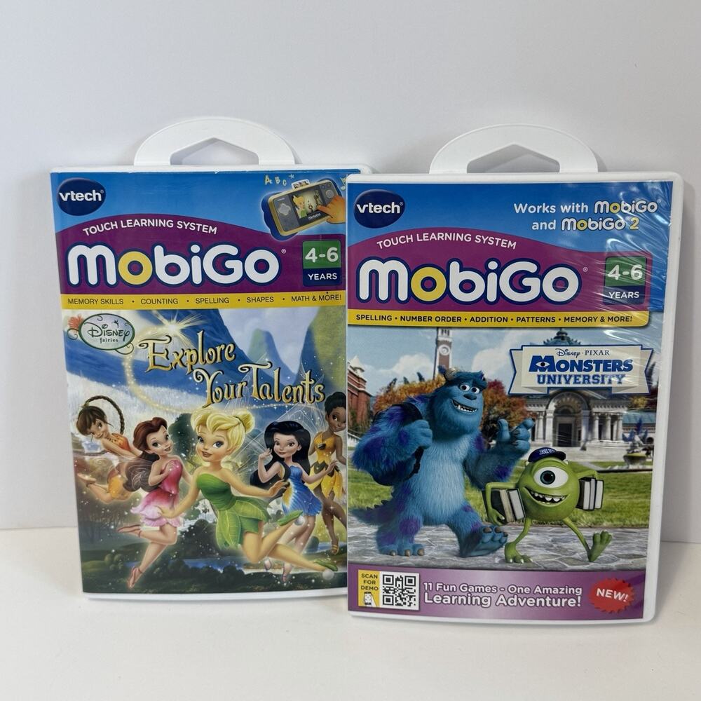 VTech mobiGo Explore Your Talents & Monsters University Learning Game 4-6yrs